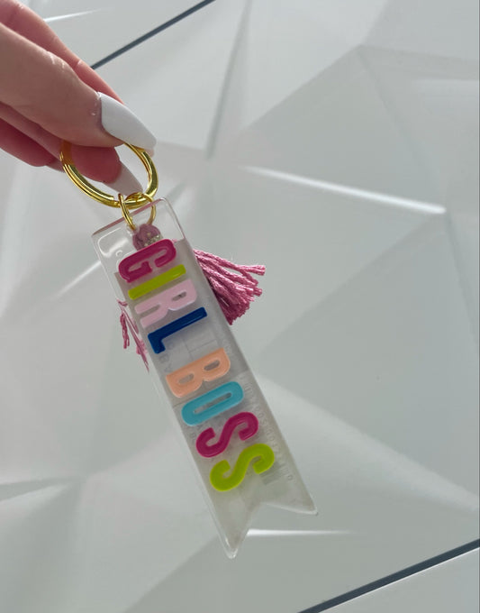 Girl Boss Keychain